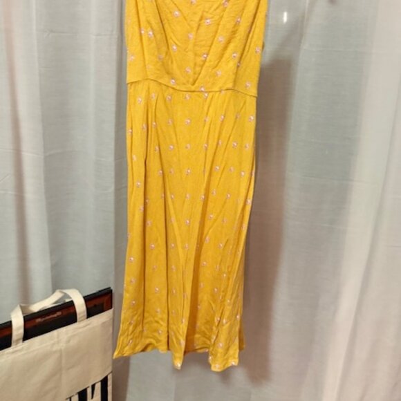 O'Neill Yellow Floral Midi Dress - Picture 2 of 2